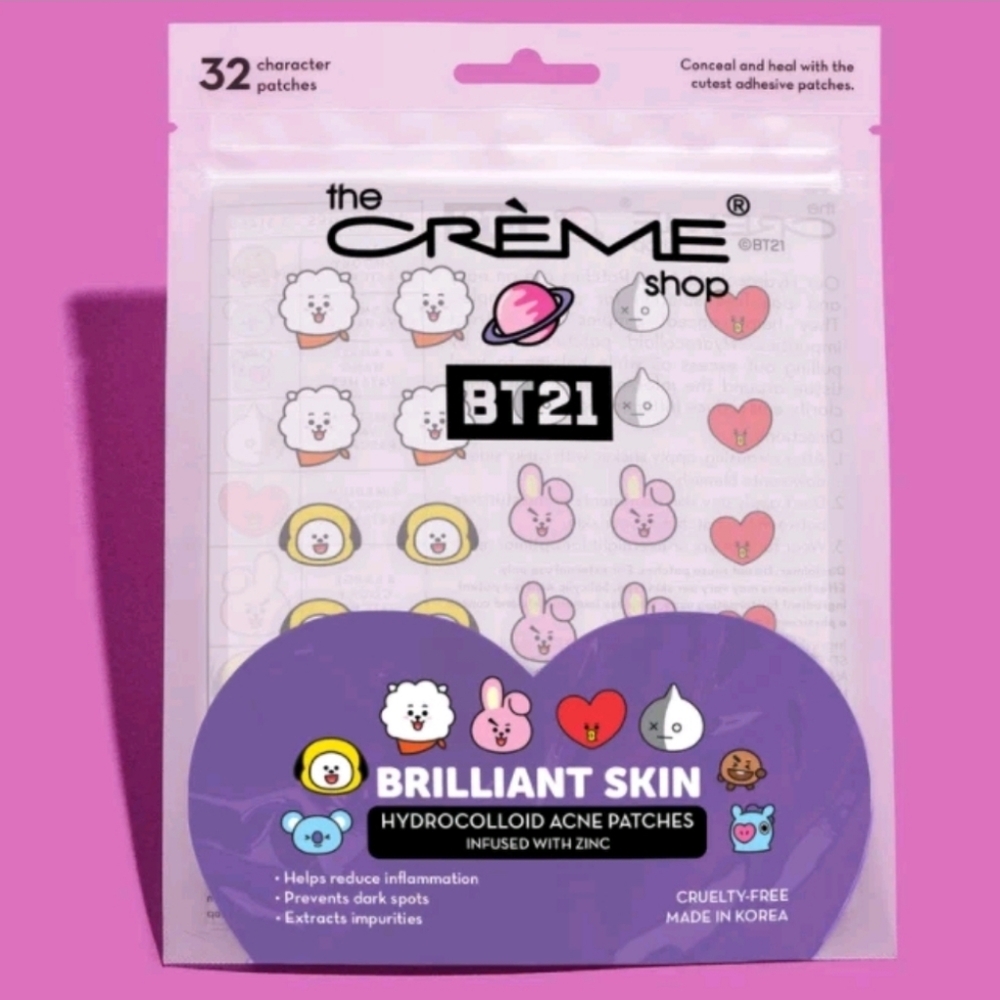 The Crème Shop BT21 Hydrocolloid Acne Patches - Pink‎